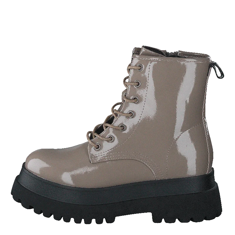 Biagas Laced Up Platform Boot  Taupe