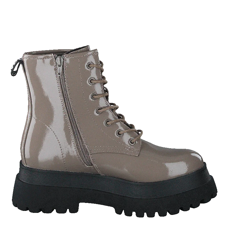 Biagas Laced Up Platform Boot  Taupe