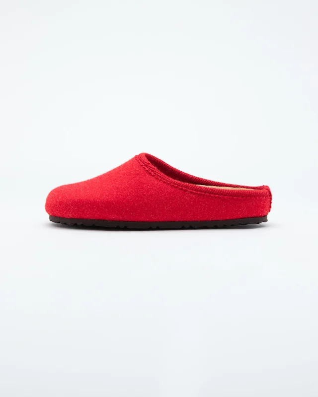 Women's Nebraska Wool Clogs Red