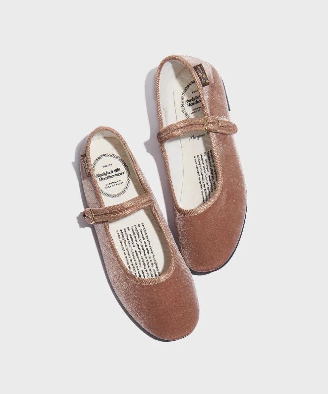 Bella MaryJane Flat - Rose Brown