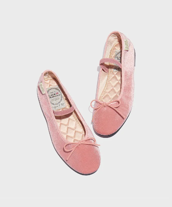 Bella Ribbon Flat (Quilted) - Peony