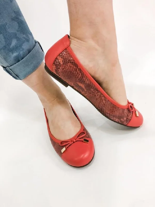 Coral Ballet Flat