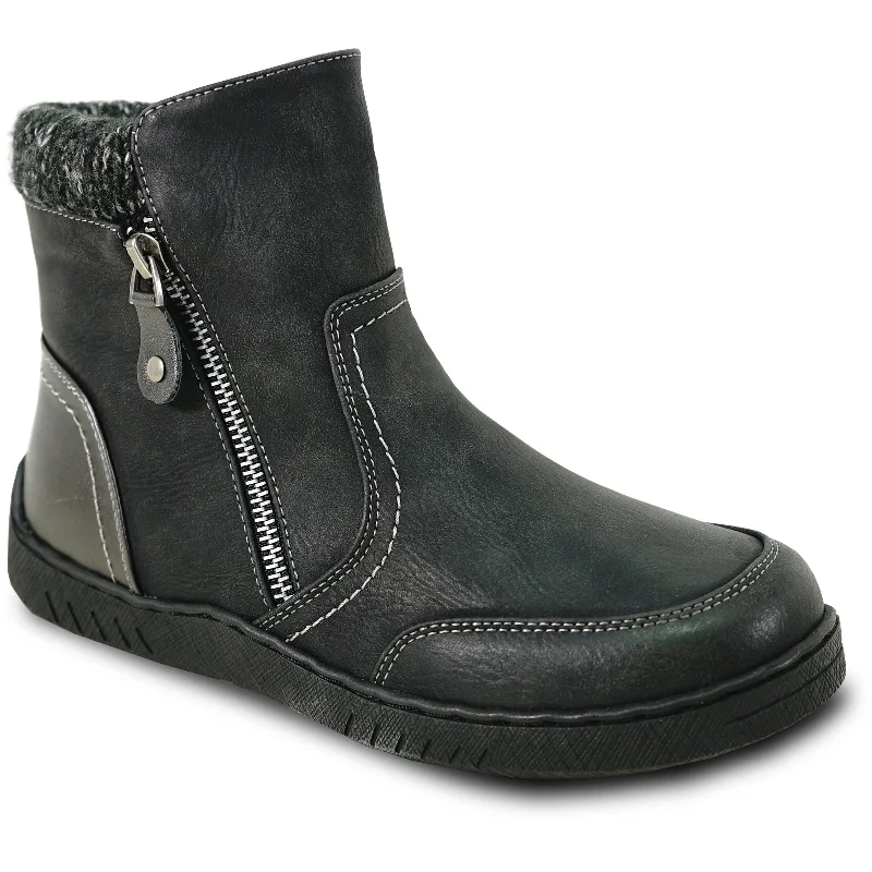 KOZI Women Boot Riley-4 Ankle Casual Boot Black