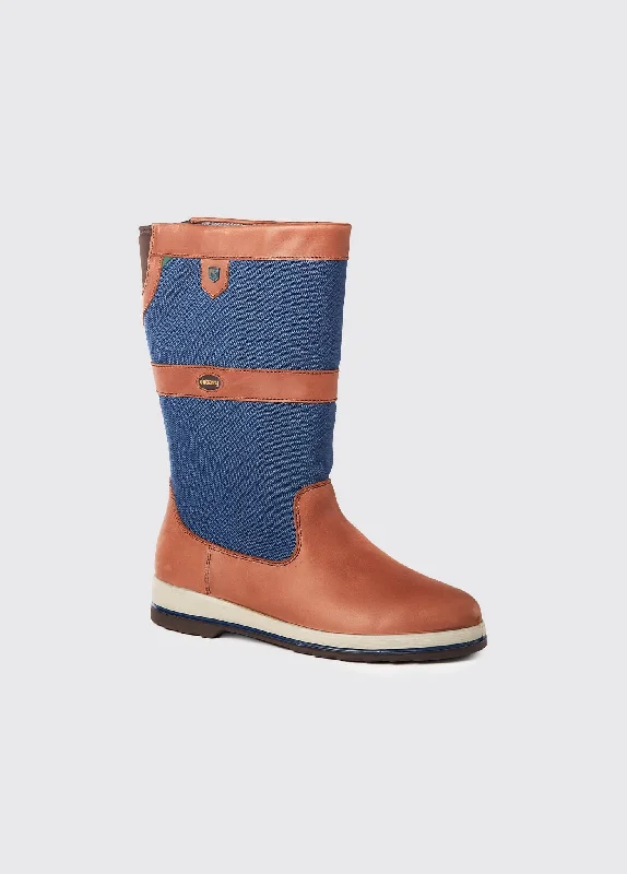 Shamrock Ladies ExtraFit™  Sailing Boot - Navy/Brown