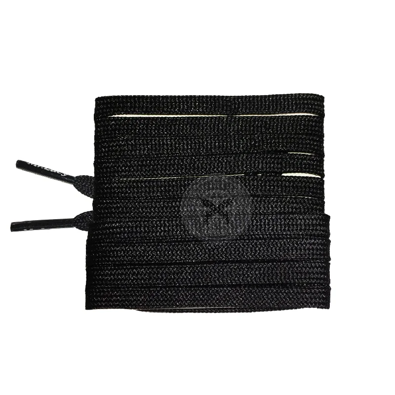 Mr Lacy Runnies Flat - Black Shoelaces [120cm]