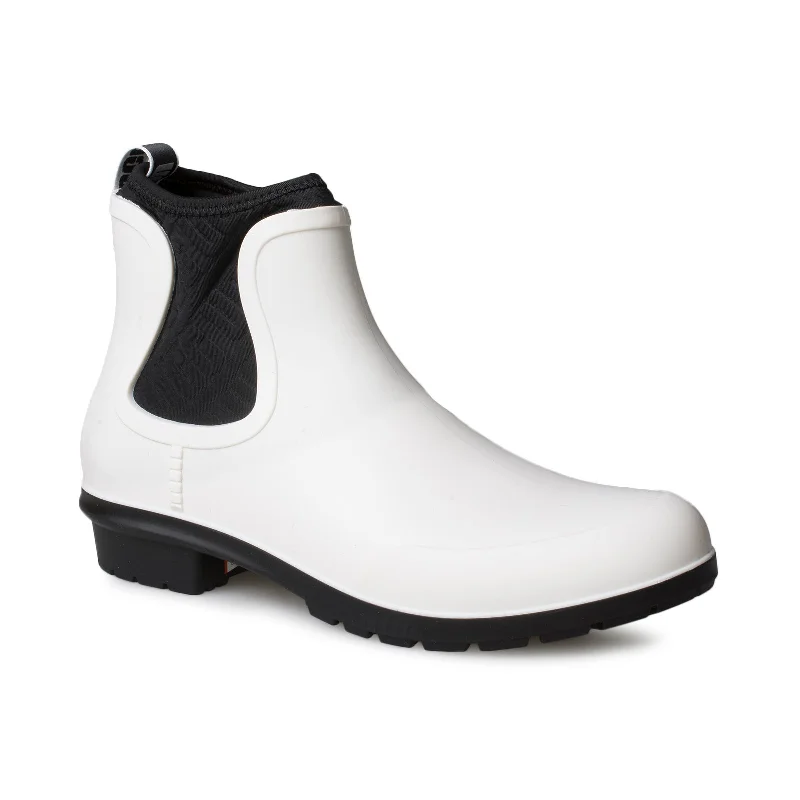 UGG Chevonne White Black Boots - Women's