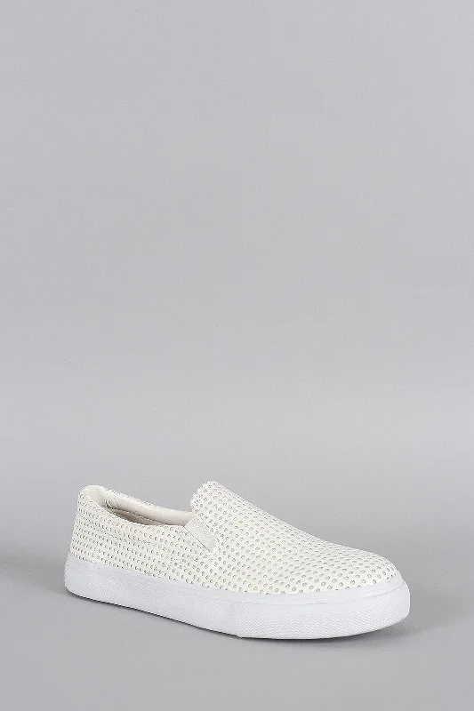 Soda Perforated Slip On Sneaker