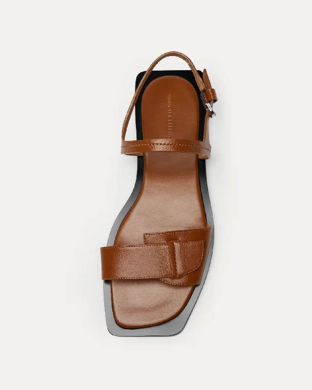 Holton Smooth Leather Flat Sandal