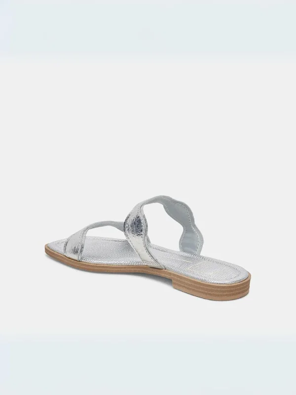 Ilva Sandals Silver Leather