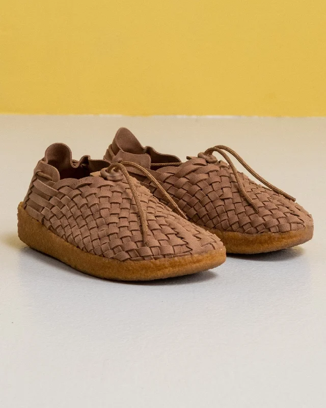 Latigo Suede/Vegan Leather Crepe Gum Shoes Walnut/Tan