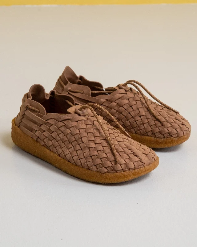 Latigo Suede/Vegan Leather Crepe Gum Shoes Walnut/Tan