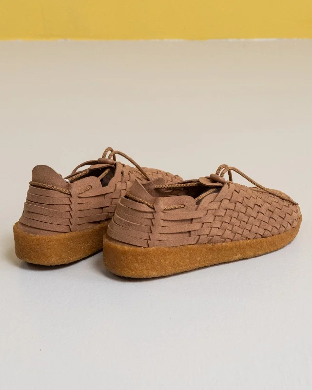 Latigo Suede/Vegan Leather Crepe Gum Shoes Walnut/Tan