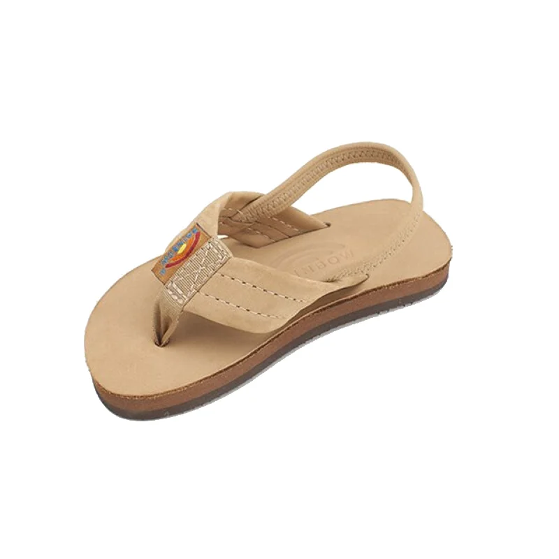 Rainbow Premier Leather Youth Toddler Boy's Sandals w/ Strap - Sierra Brown