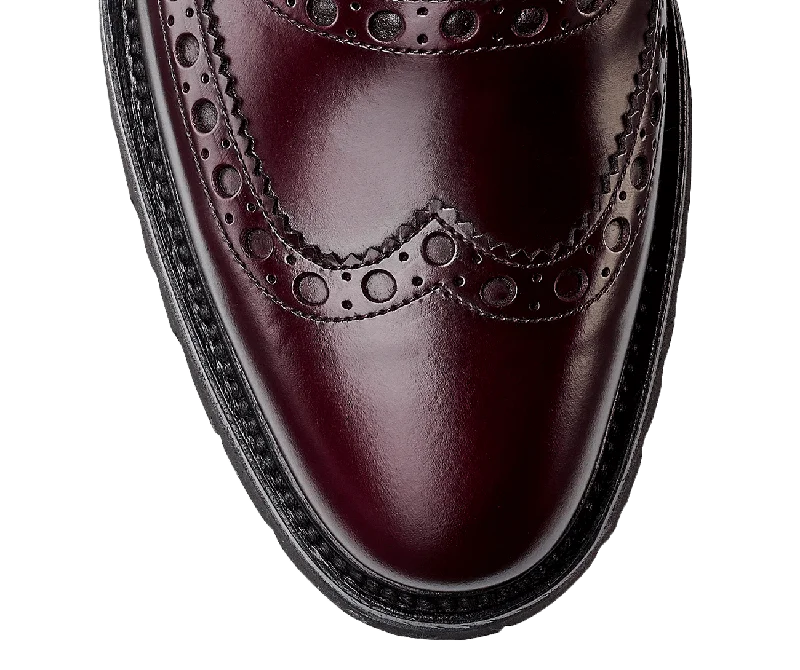 Amy Burgundy Cavalry Calf