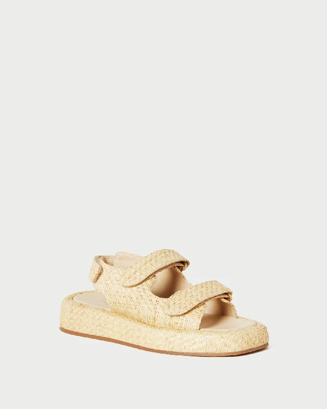 Blaise Natural Raffia Platform Sandal