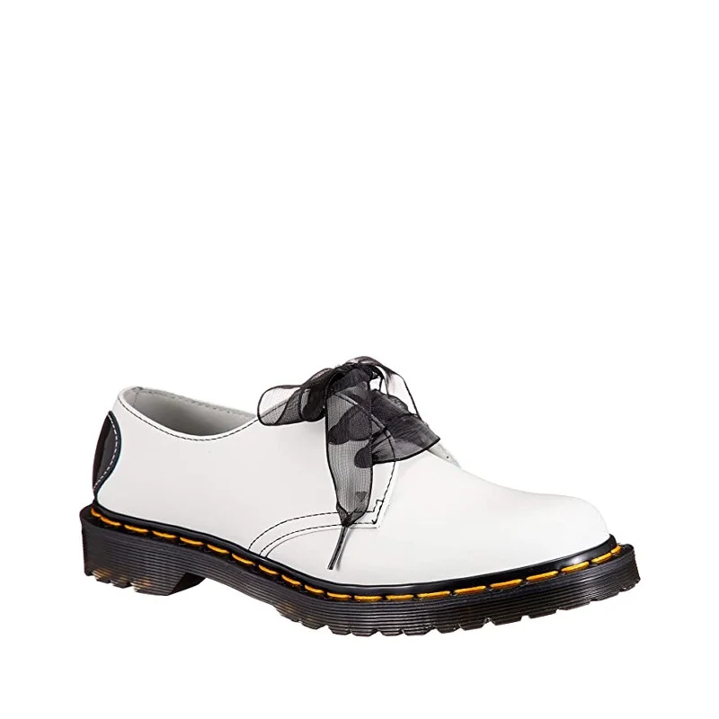 Dr. Martens 1461 Hearts 26682100 (White / Black Smooth / Patent Lamper)