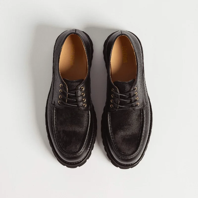 Women's LOVERRR Black Lug Derby