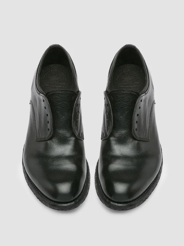 LEXIKON 012 - Black Leather Derby Shoes