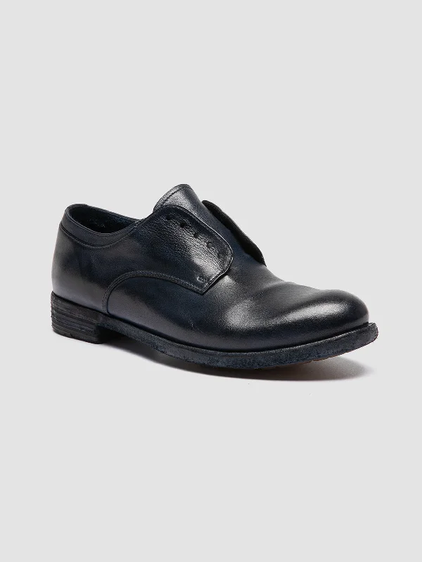 LEXIKON 012 - Blue Leather Derby Shoes