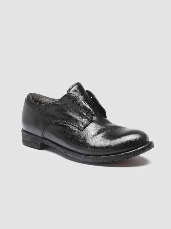 LEXIKON 102 - Black Leather Derby Shoes