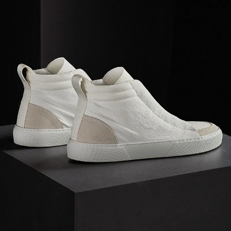 Women's Solstice High Top Skate Sneaker - White/Taupe