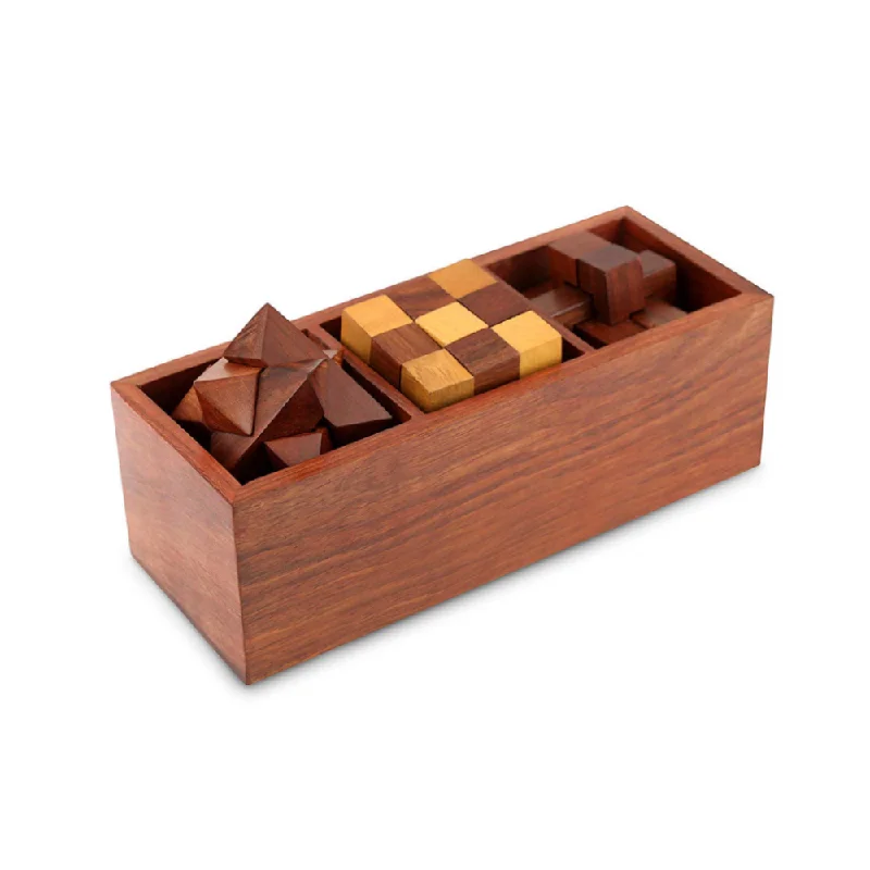 3 in 1 Wooden Box Puzzle