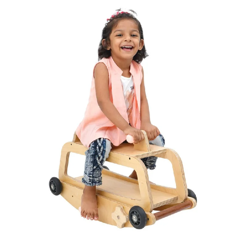 3-in-1 Wooden Rock & Roller For Toddlers