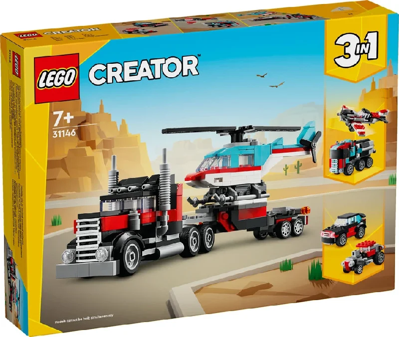 31146 Flatbed Truck with Helicopter