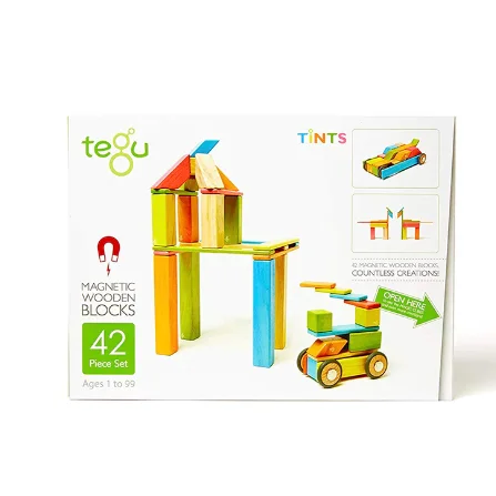 42pc Magnetic Wooden Blocks