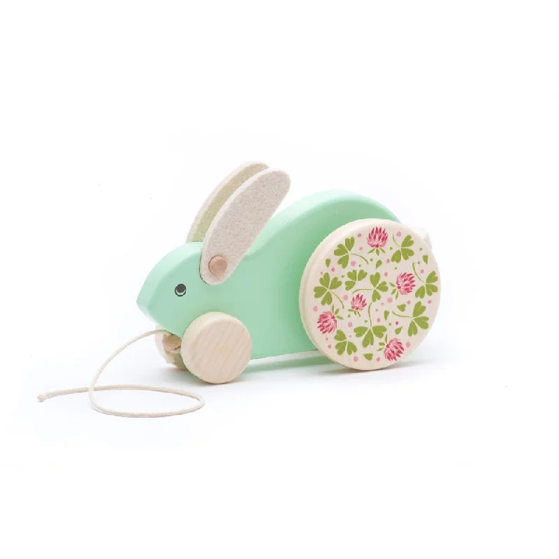 Bajo rabbit pull toy mint