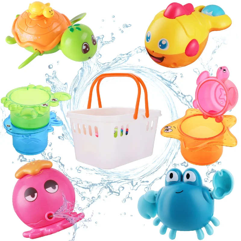 Baby Bath Toys Fun Bath Time Tub Toys & Organizer