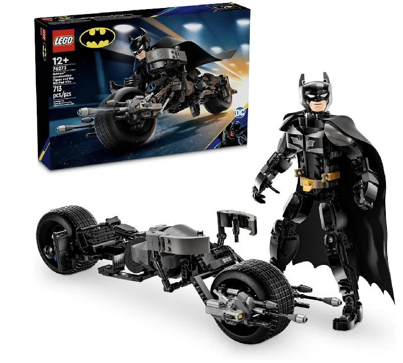 Batman Construction Figure and the Bat-Pod Bike