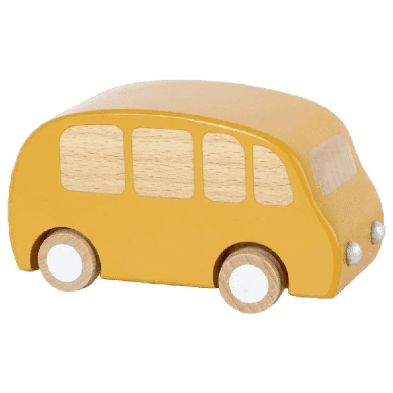 Maileg yellow wooden bus