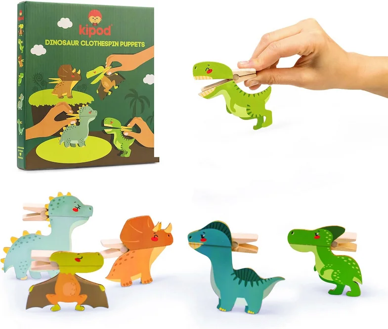 Dinosaur Clothespin Puppets