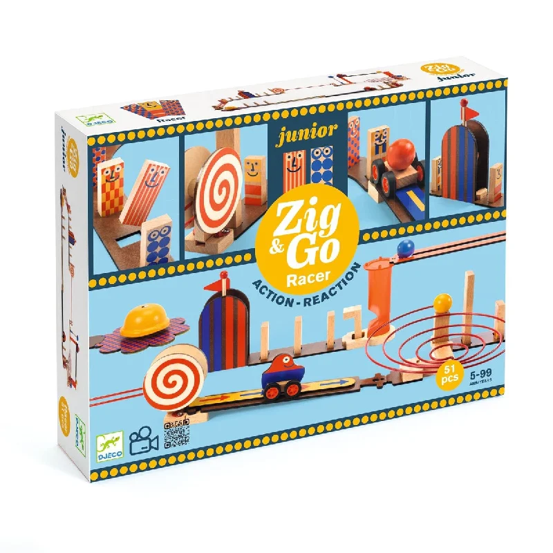 Djeco zig & go junior - racer 51 pcs