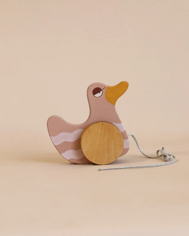 Duck Pull Toy - Pink