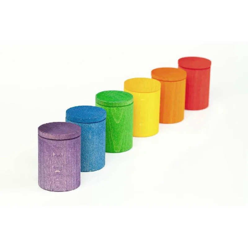 Grapat coloured cups with lids 6 pcs