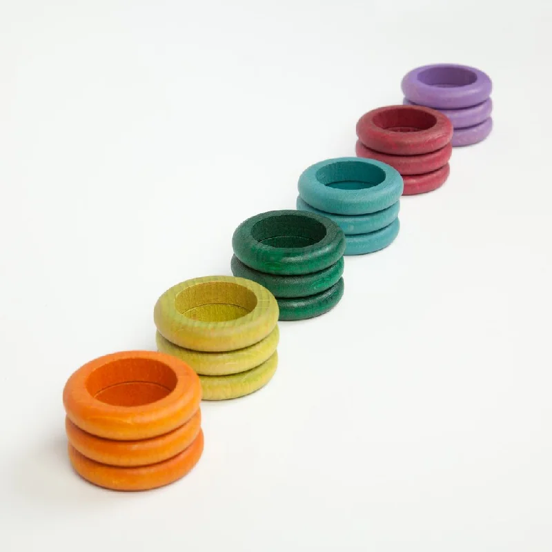 Grapat pastel rings 18 pcs