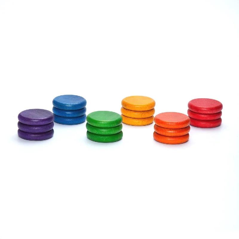 Grapat coloured coins 18 pcs