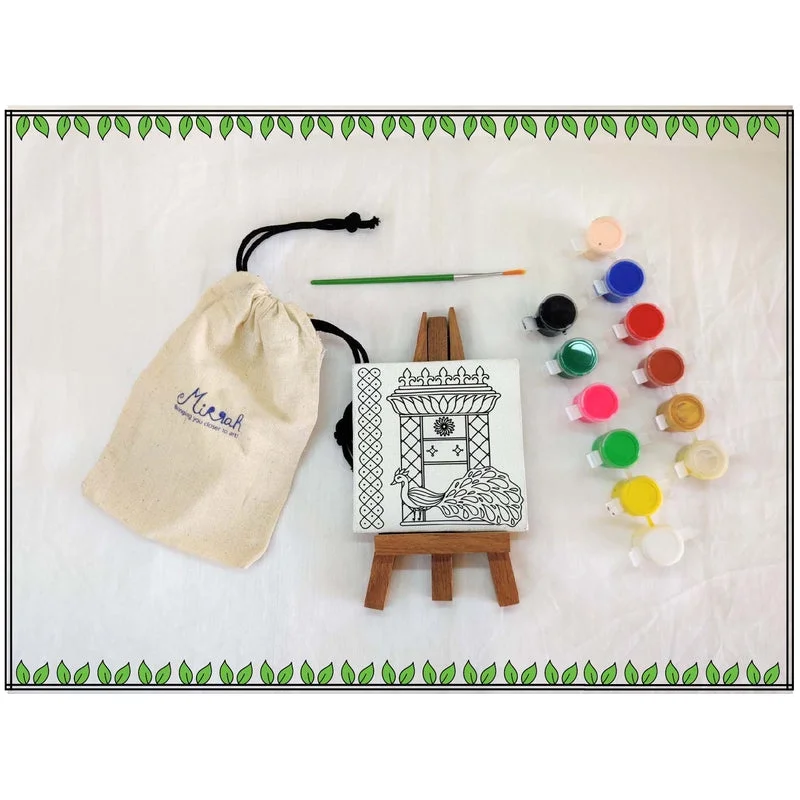 Kolam Peacock Painting Kit