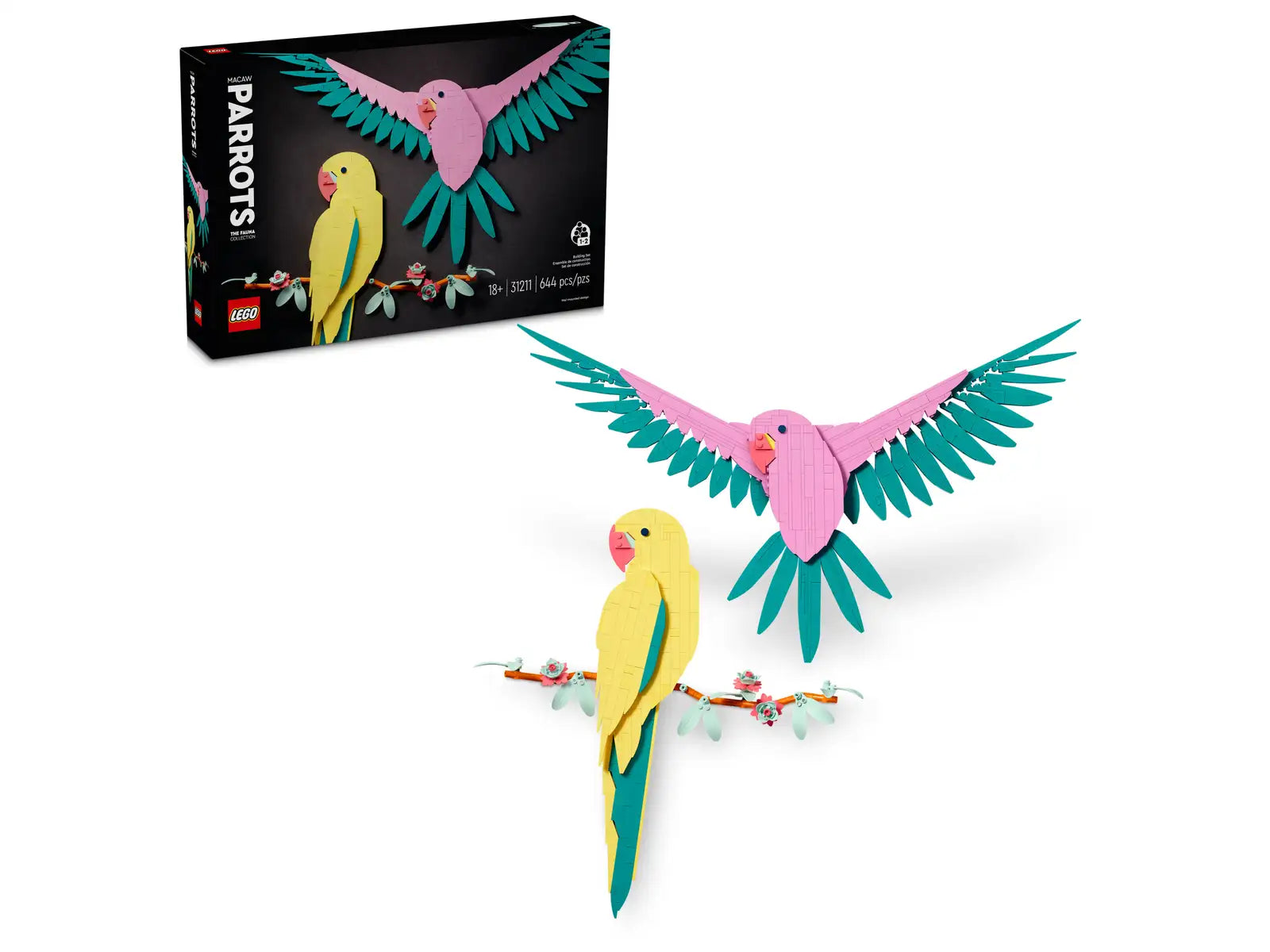 LEGO® Art: The Fauna Collection – Macaw Parrots 31211