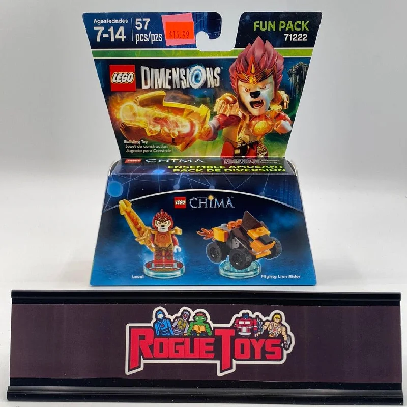 Lego Dimensions Fun Pack 71222 Legends of Chima Laval & Mighty Lion Rider