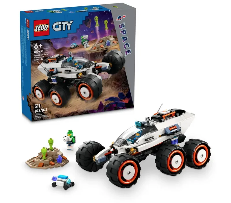 Space Explorer Rover and Alien Life Lego City