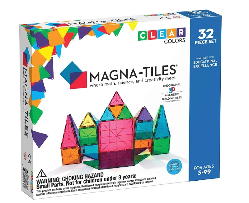 Magnatiles Clear Colors 32