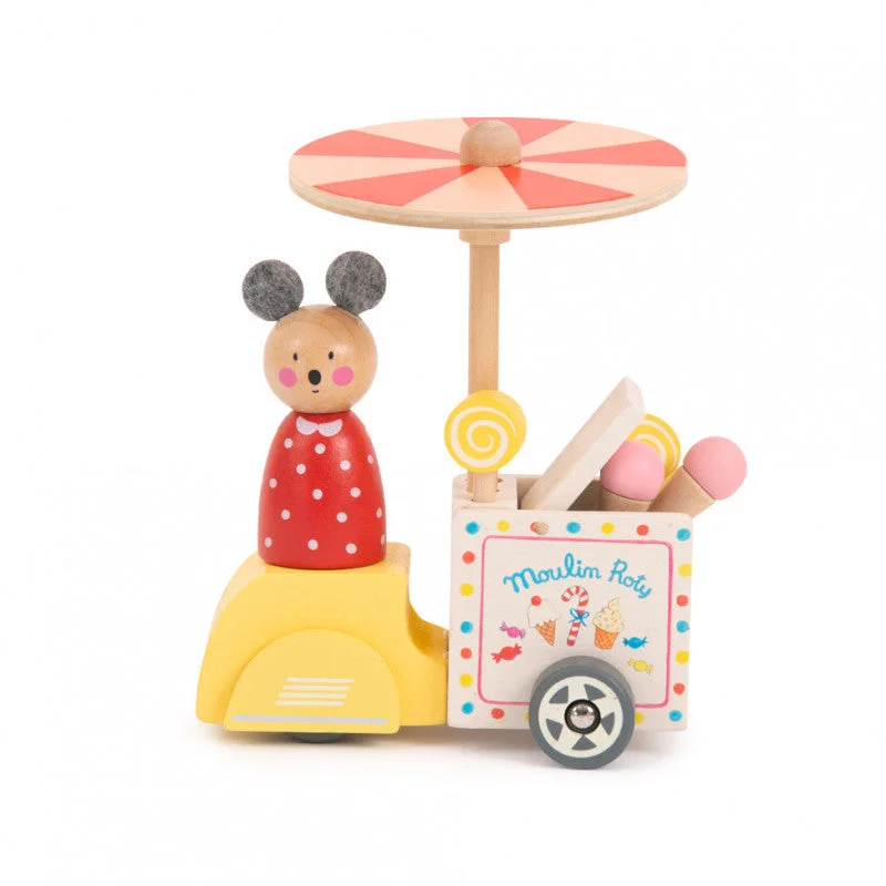 Moulin Roty grande famille ice cream delivery tricycle