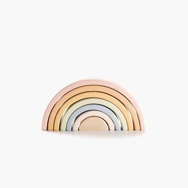 NEW Wooden Rainbow Toy- Pastel