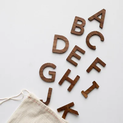 NEW Wooden Uppercase Alphabet Set