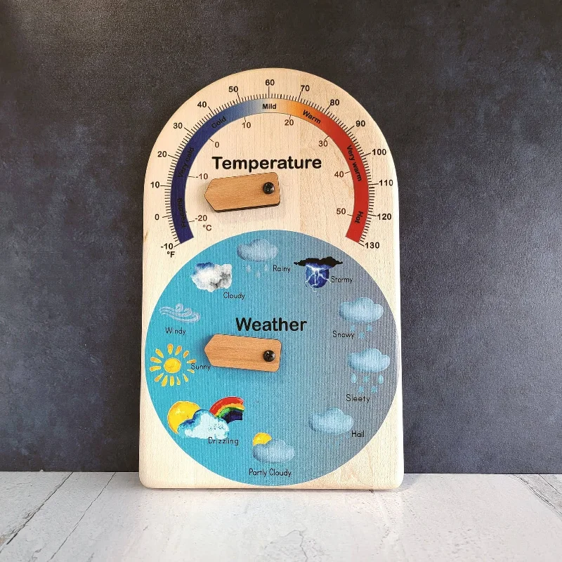 NEW Wooden Weather Calendar