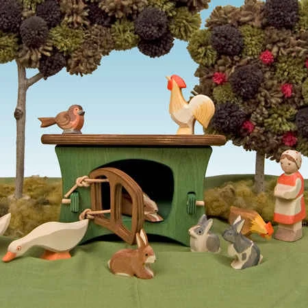 Ostheimer Rabbit and Geese Hutch Toy