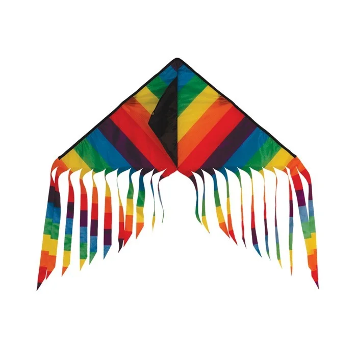 Rainbow Stripe Flutterfly Delta  32" Kite